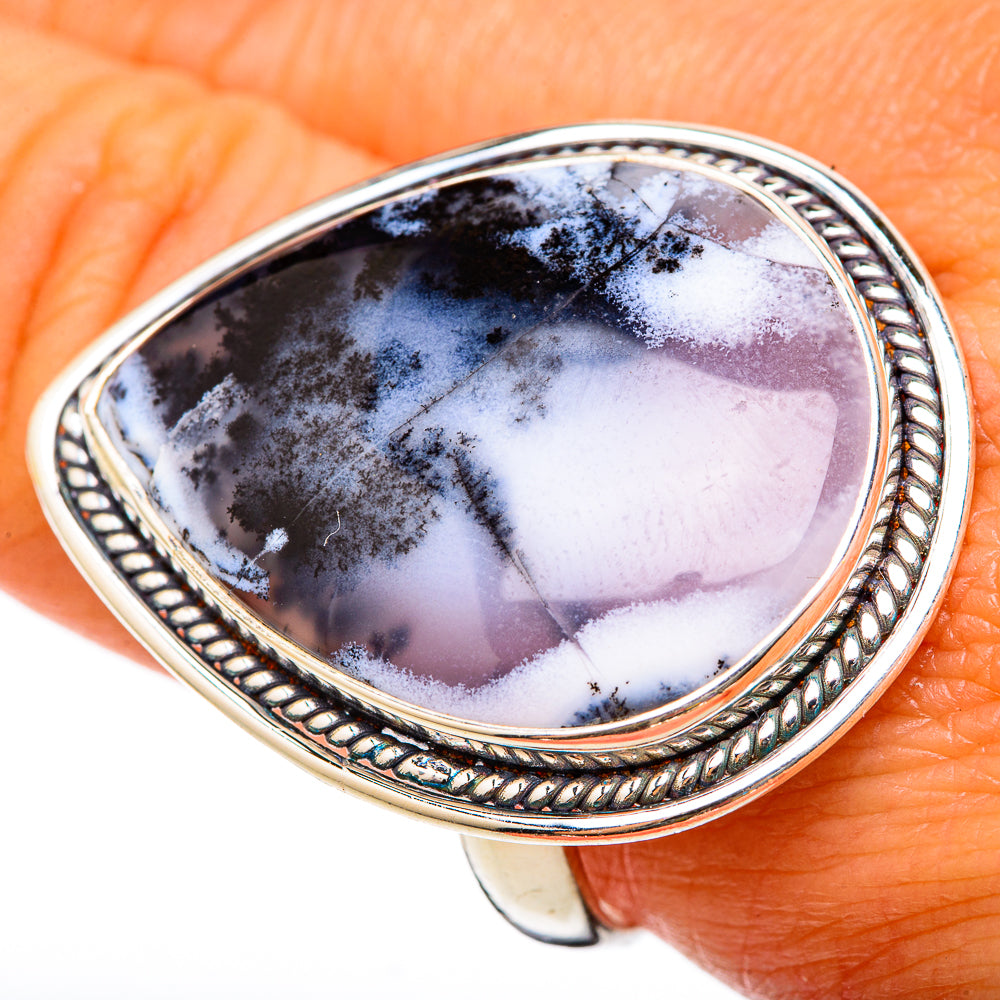 Dendritic Opal Rings handcrafted by Anasilvercos - RING103143