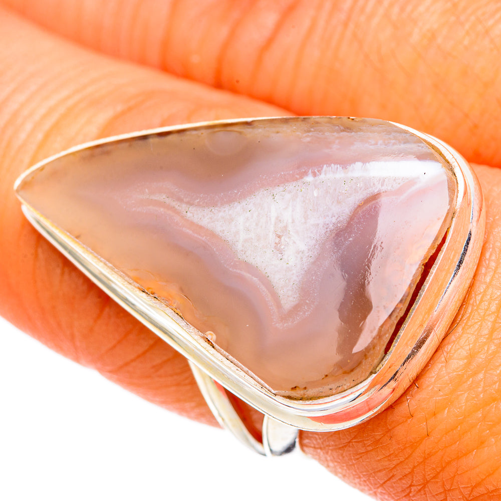 White Geode Slice Rings handcrafted by Anasilvercos - RING103144