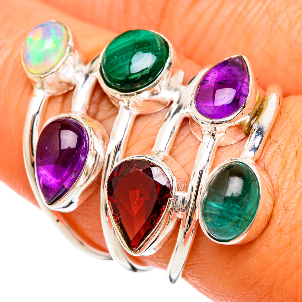 Malachite Rings handcrafted by Anasilvercos - RING103149