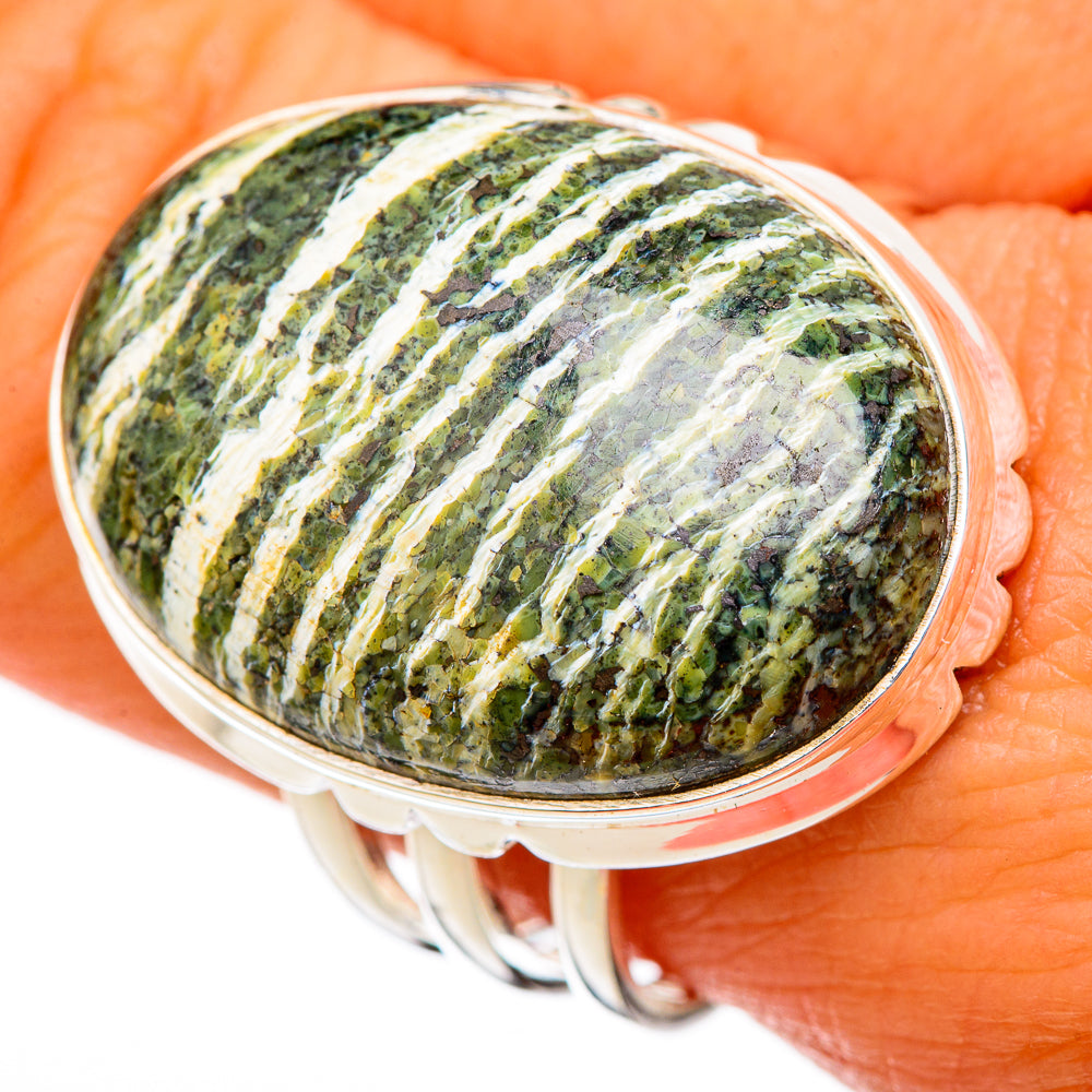 Lizard Jasper Rings handcrafted by Anasilvercos - RING103165