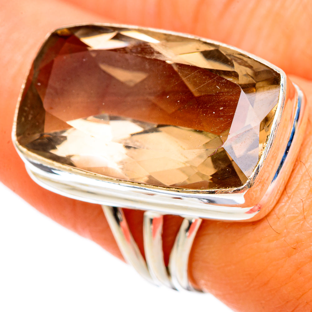 Smoky Quartz Rings handcrafted by Anasilvercos - RING103171