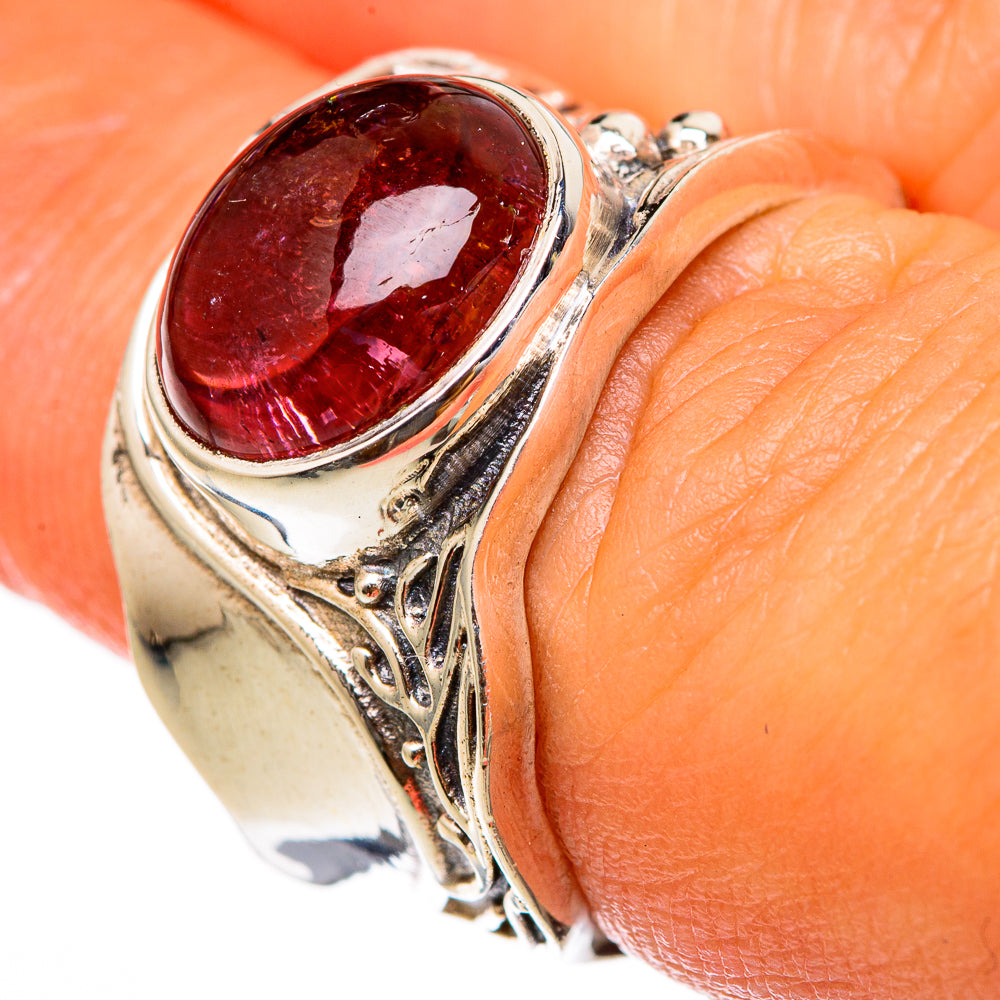 Pink Tourmaline Rings handcrafted by Anasilvercos - RING103182