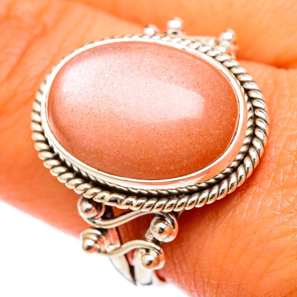 Sunstone Rings handcrafted by Anasilvercos - RING103205