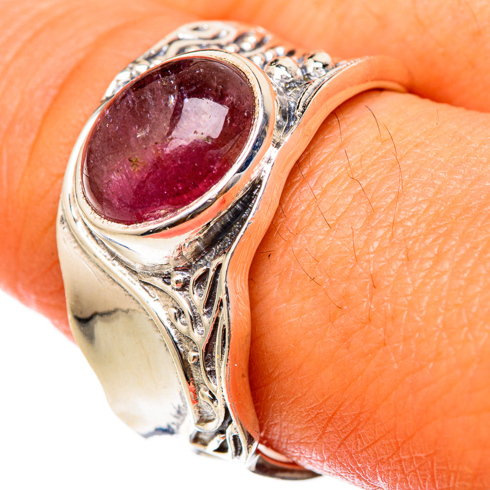 Pink Tourmaline Rings handcrafted by Anasilvercos - RING103232
