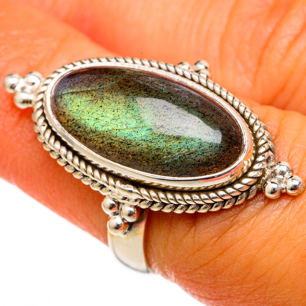 Labradorite Rings handcrafted by Anasilvercos - RING103249