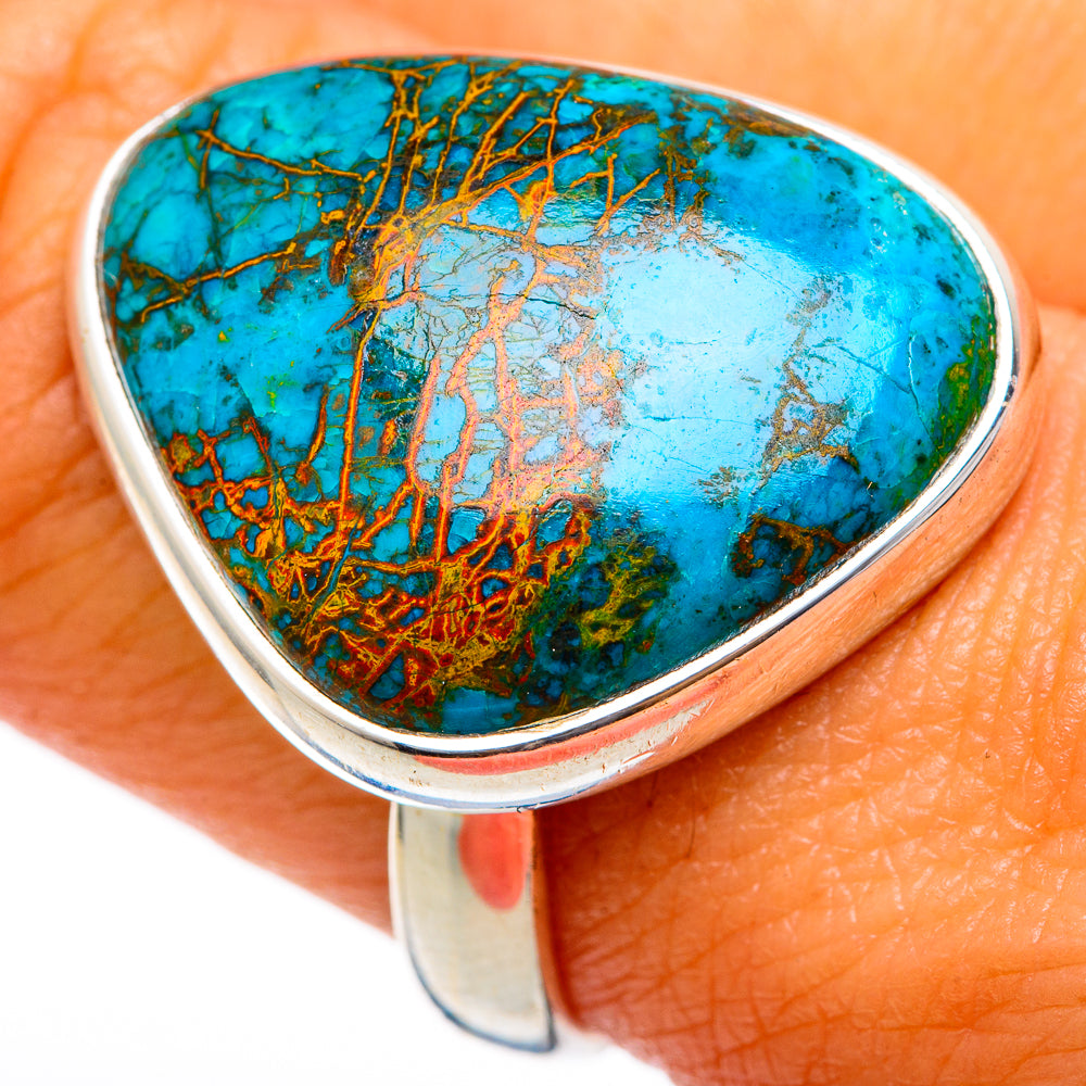 Chrysocolla Rings handcrafted by Anasilvercos - RING103309
