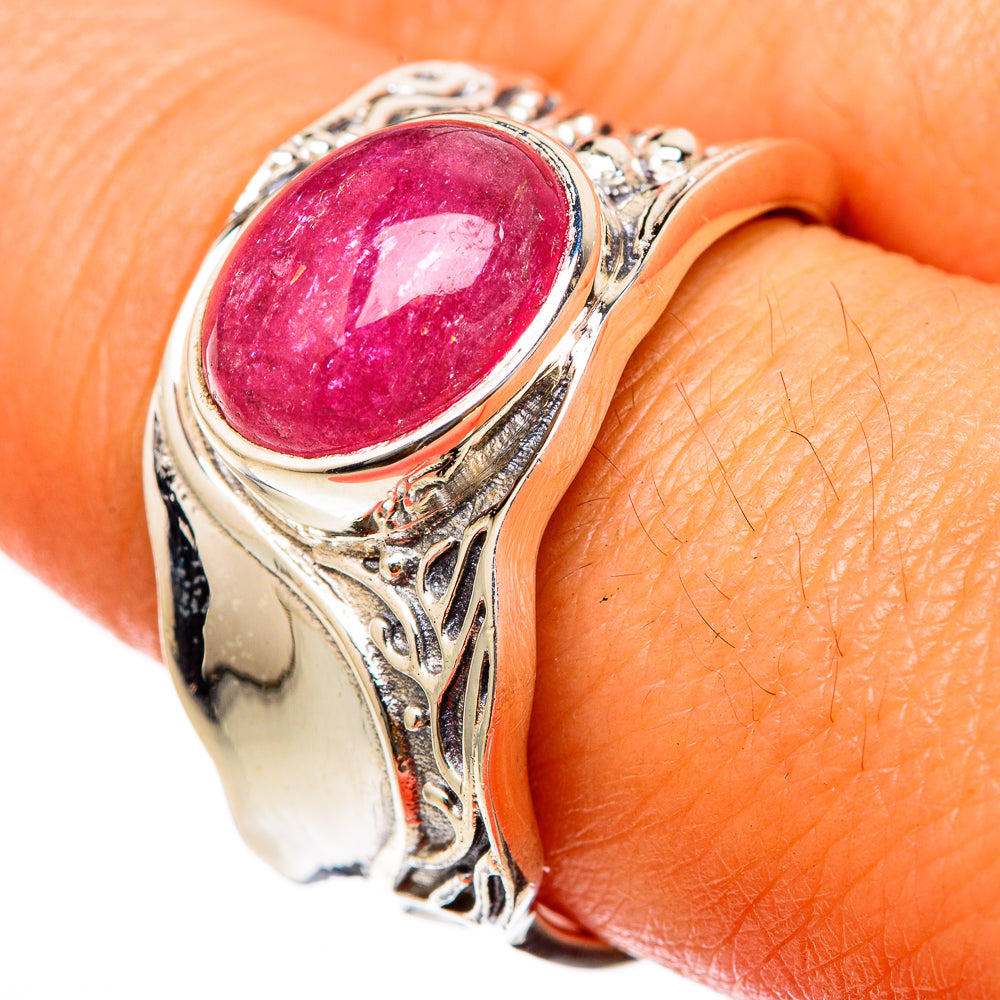 Pink Tourmaline Rings handcrafted by Anasilvercos - RING103311
