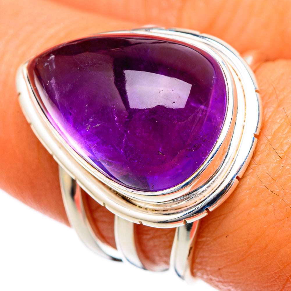 Amethyst Rings handcrafted by Anasilvercos - RING103314