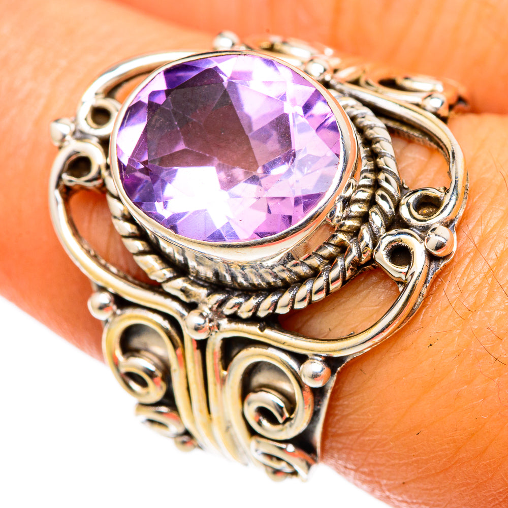 Amethyst Rings handcrafted by Anasilvercos - RING103315