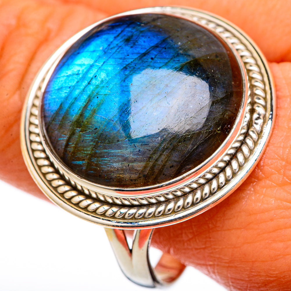 Labradorite Rings handcrafted by Anasilvercos - RING103337