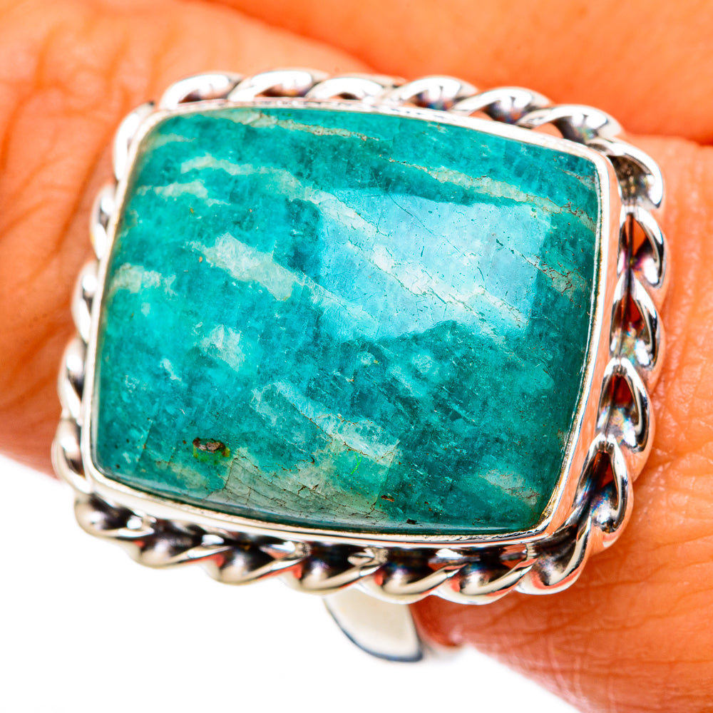 Amazonite Rings handcrafted by Anasilvercos - RING103344