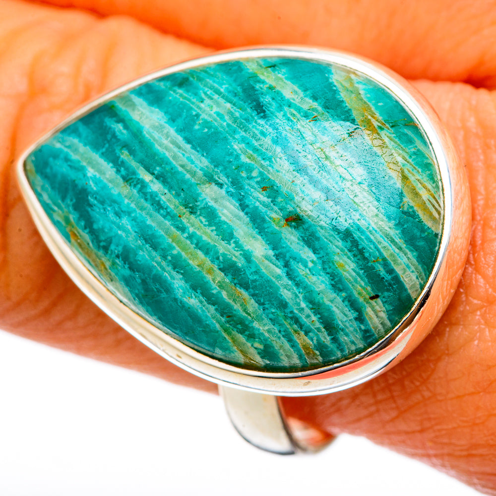 Amazonite Rings handcrafted by Anasilvercos - RING103350