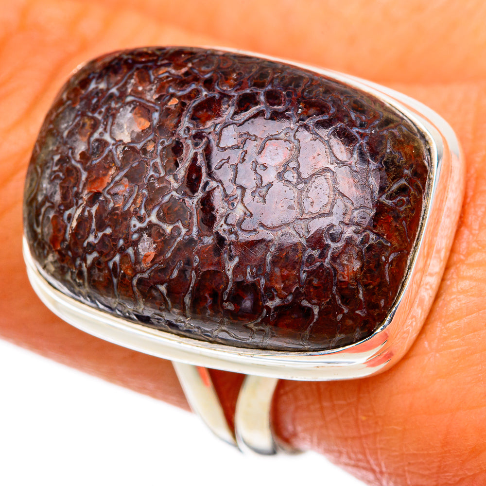 Dinosaur Bone Rings handcrafted by Anasilvercos - RING103353