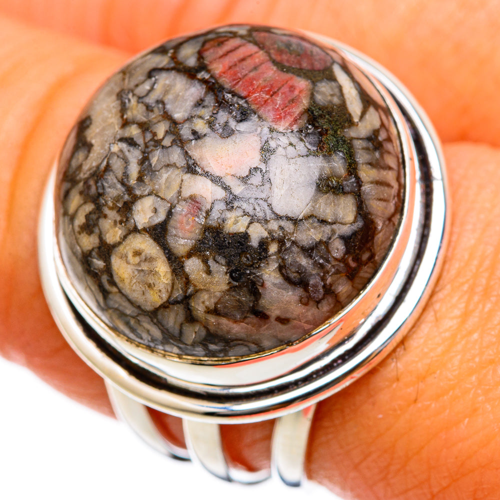 Crinoid Fossil Rings handcrafted by Anasilvercos - RING103354