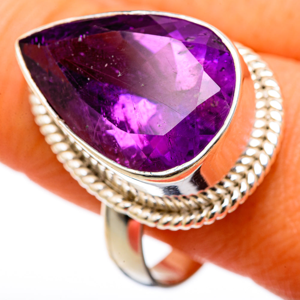Amethyst Rings handcrafted by Anasilvercos - RING103372