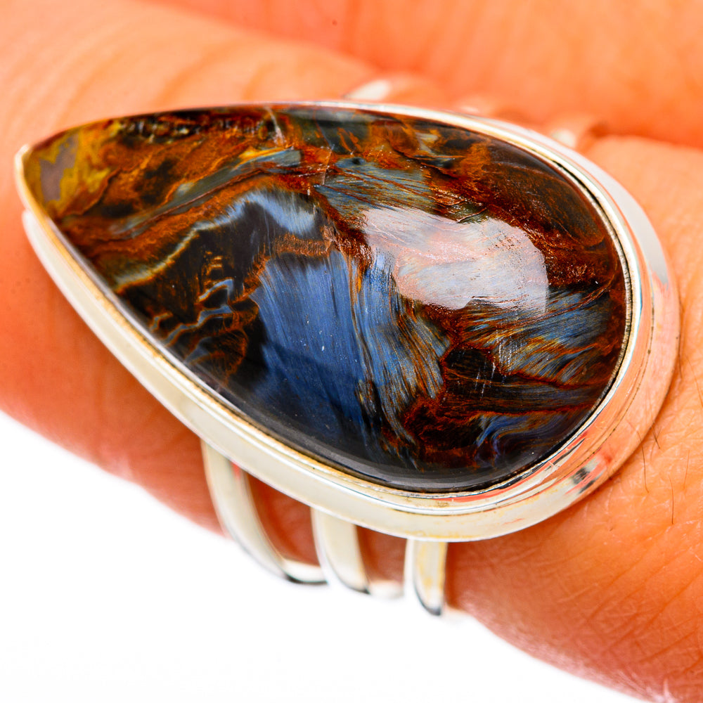 Golden Pietersite Rings handcrafted by Anasilvercos - RING103374