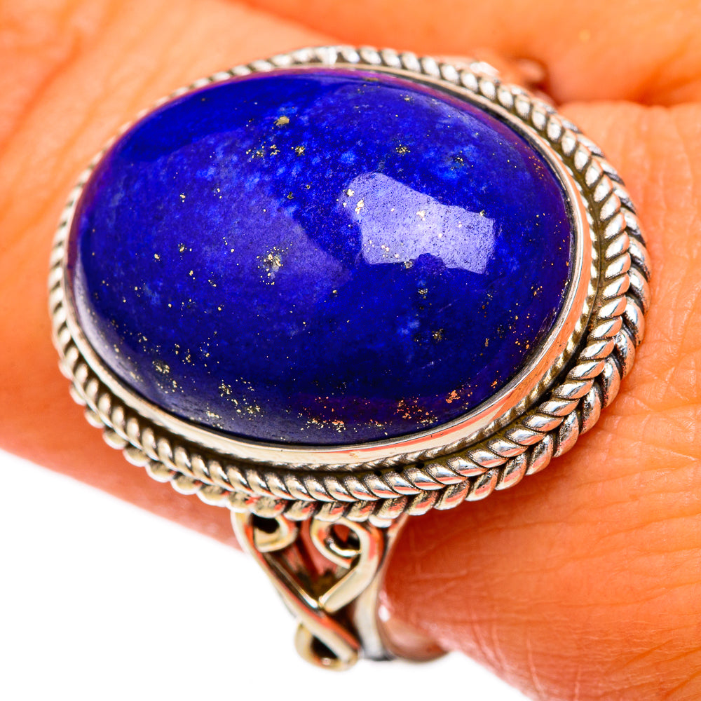Lapis Lazuli Rings handcrafted by Anasilvercos - RING103381