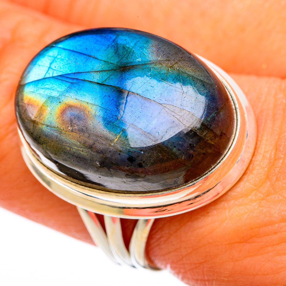 Labradorite Rings handcrafted by Anasilvercos - RING103382