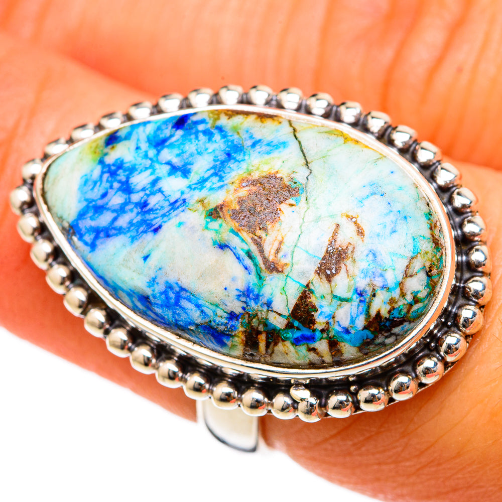 Azurite Rings handcrafted by Anasilvercos - RING103386