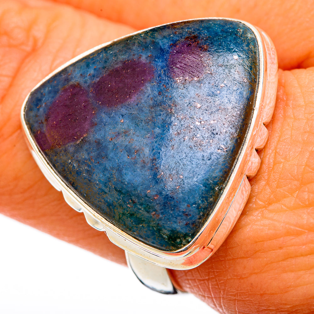 Ruby Fuchsite Rings handcrafted by Anasilvercos - RING103390
