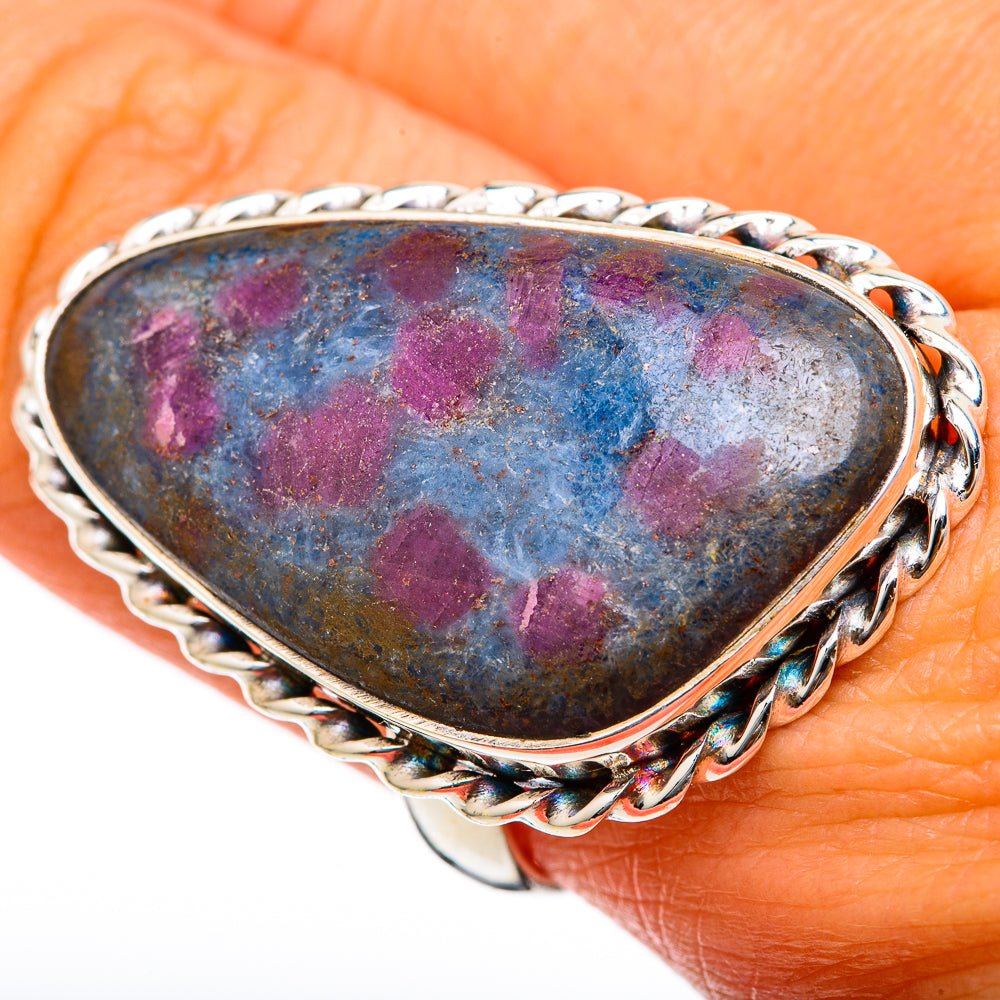 Ruby Fuchsite Rings handcrafted by Anasilvercos - RING103391