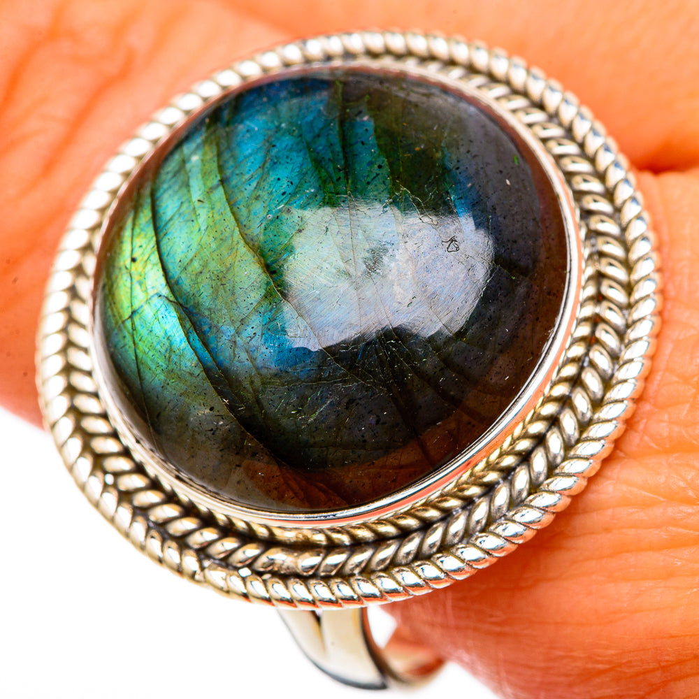 Labradorite Rings handcrafted by Anasilvercos - RING103393
