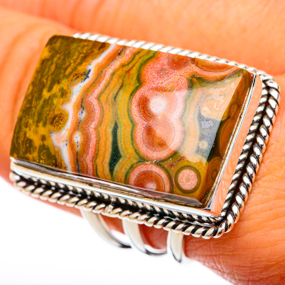 Ocean Jasper Rings handcrafted by Anasilvercos - RING103402