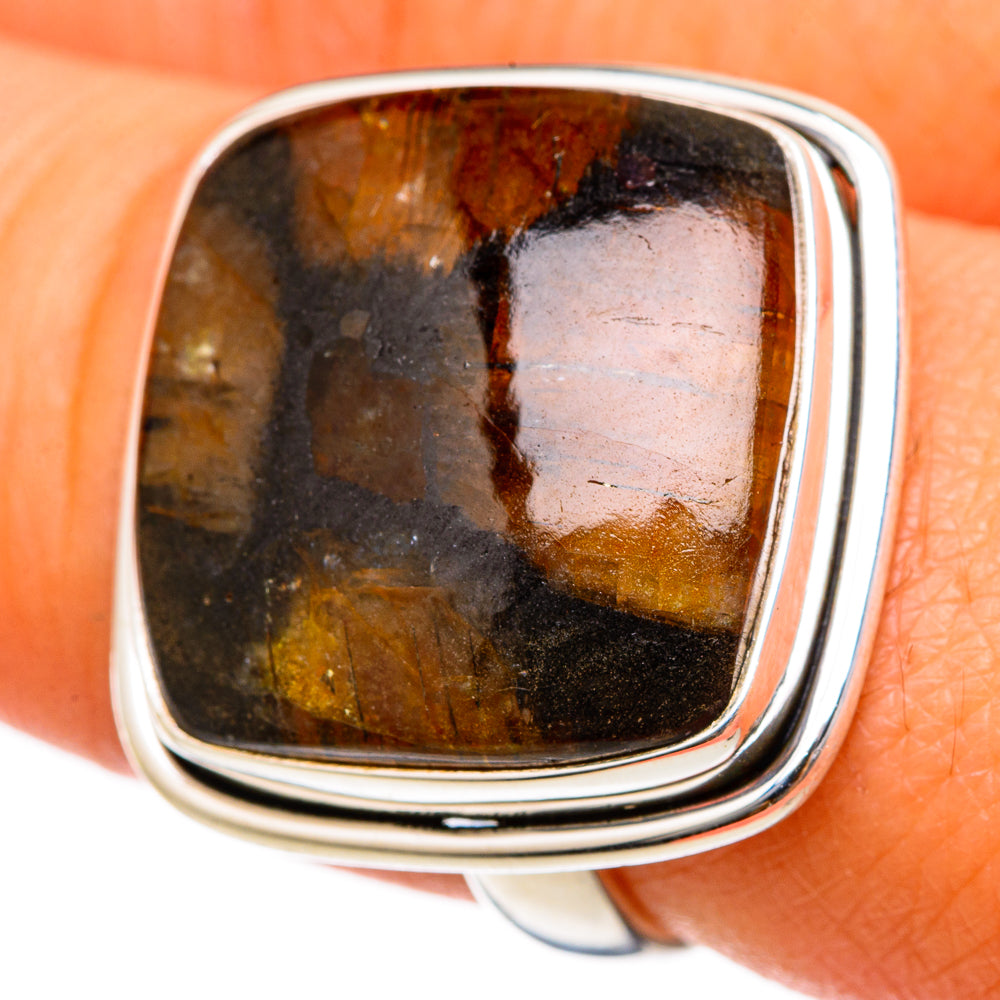 Chiastolite Rings handcrafted by Anasilvercos - RING103403
