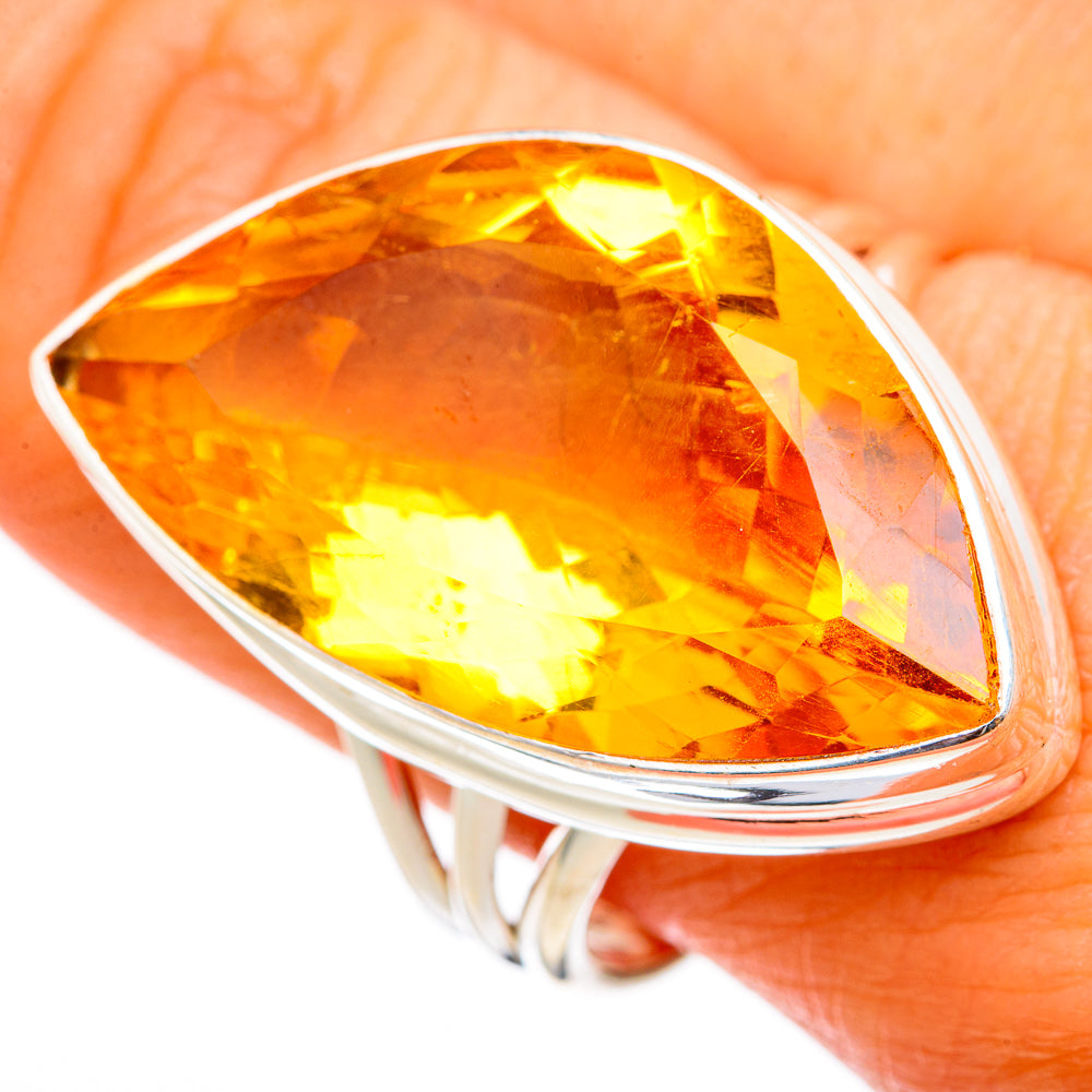 Citrine Rings handcrafted by Anasilvercos - RING103406