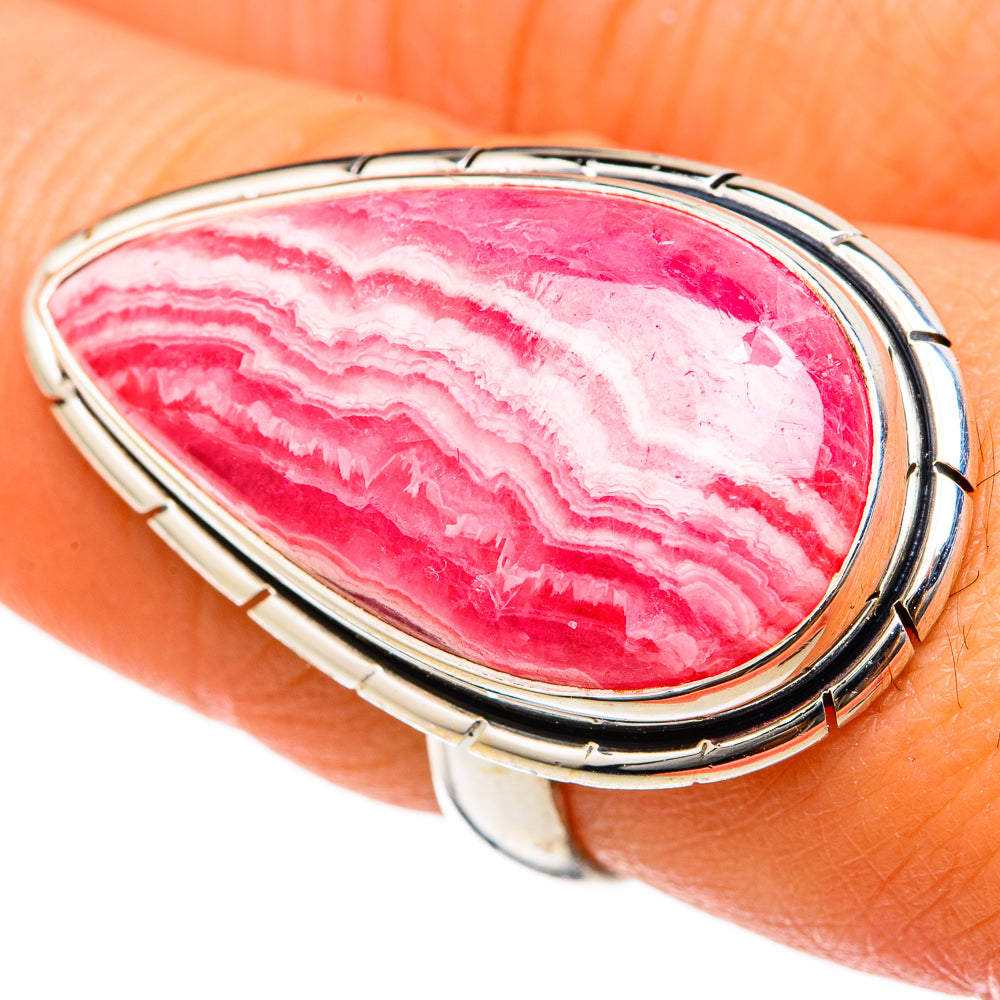 Rhodochrosite Rings handcrafted by Anasilvercos - RING103409