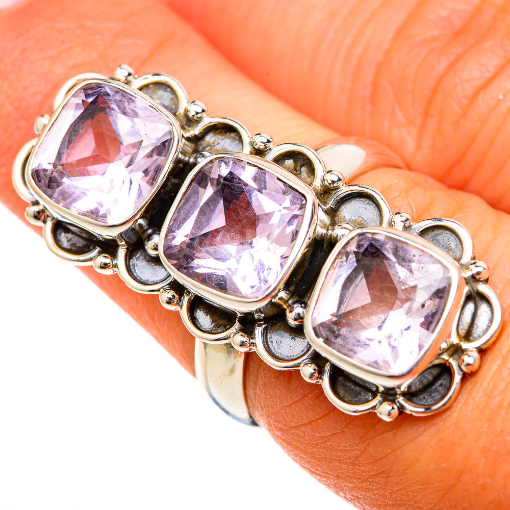 Kunzite Rings handcrafted by Anasilvercos - RING103416
