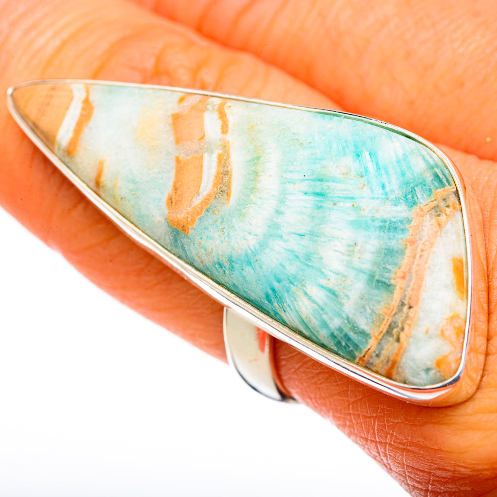 Larimar Rings handcrafted by Anasilvercos - RING103431