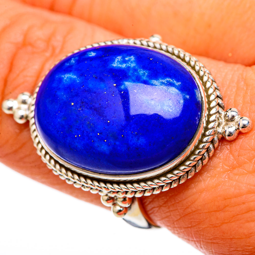 Lapis Lazuli Rings handcrafted by Anasilvercos - RING103435