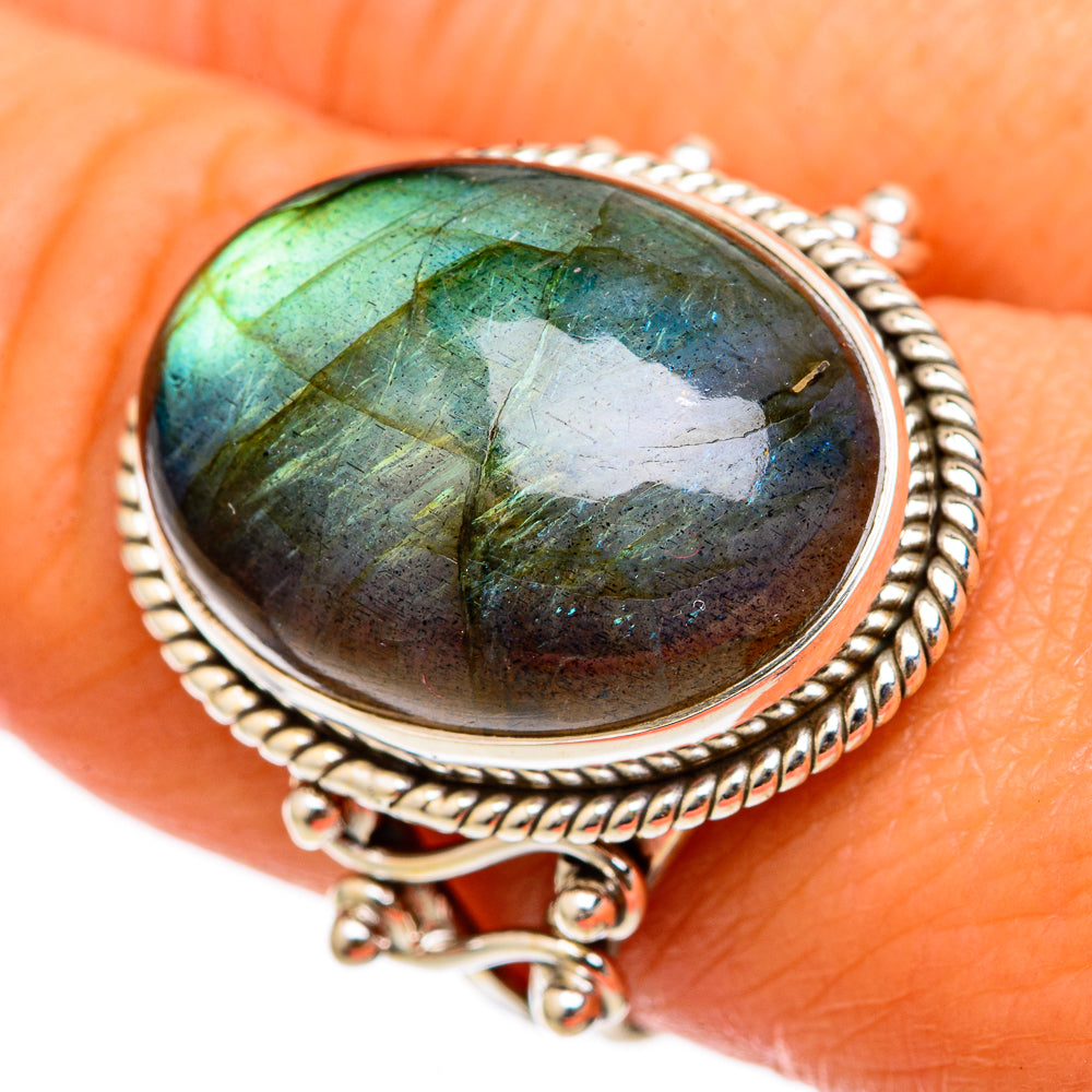 Labradorite Rings handcrafted by Anasilvercos - RING103439