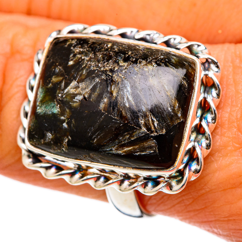 Seraphinite Rings handcrafted by Anasilvercos - RING103441