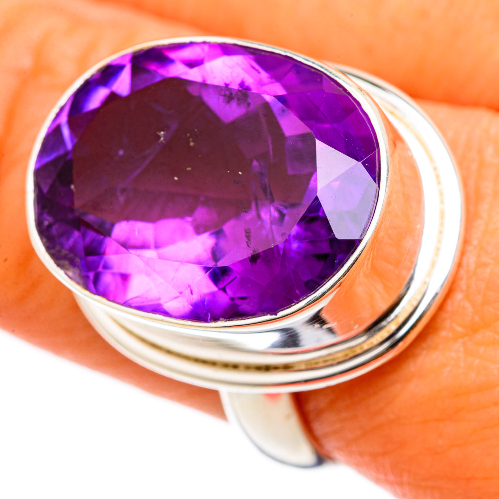 Amethyst Rings handcrafted by Anasilvercos - RING103455