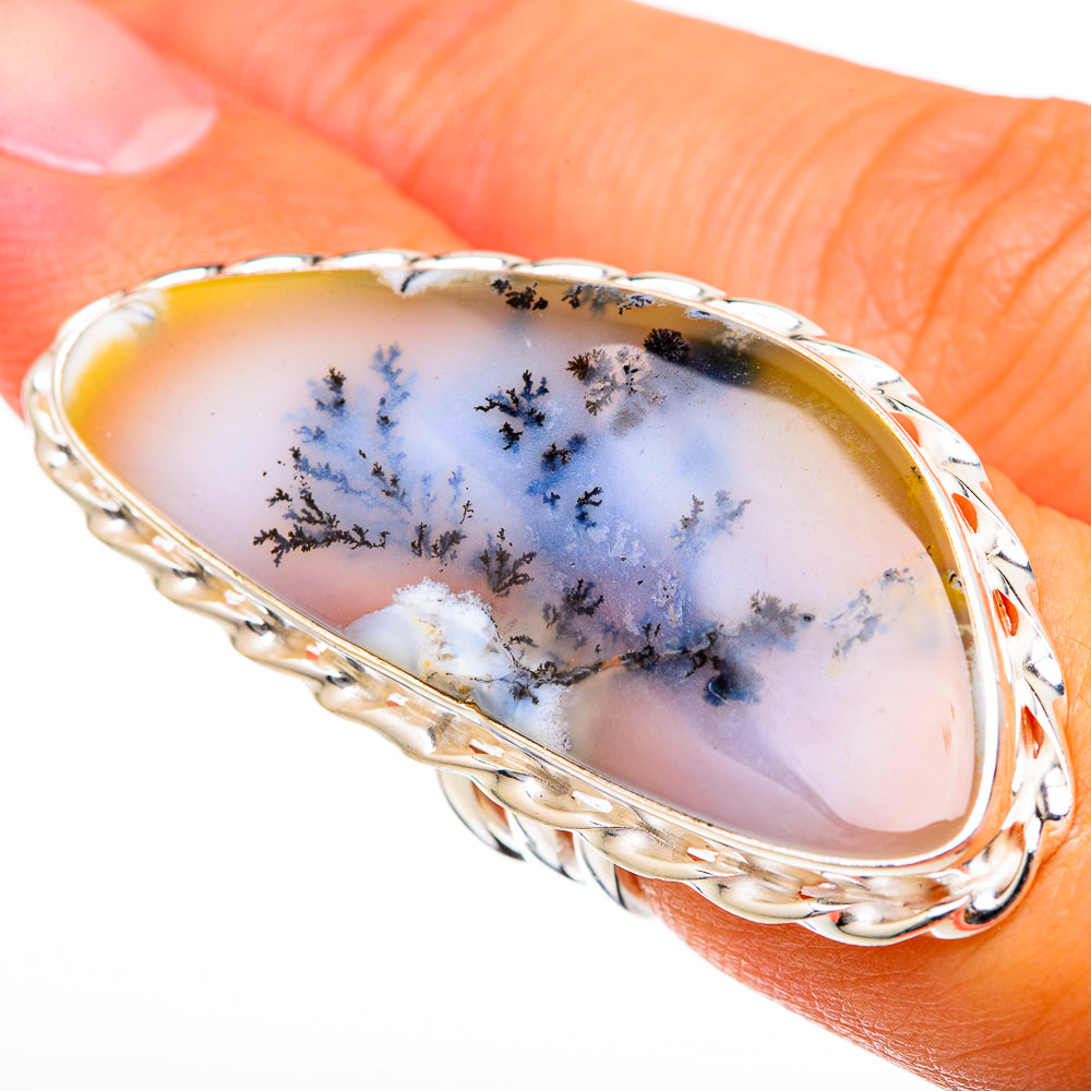 Dendritic Opal Rings handcrafted by Anasilvercos - RING103459