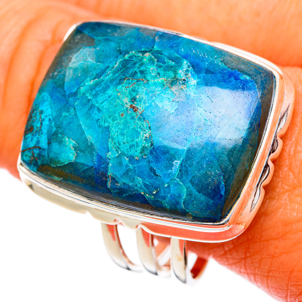 Chrysocolla Rings handcrafted by Anasilvercos - RING103468