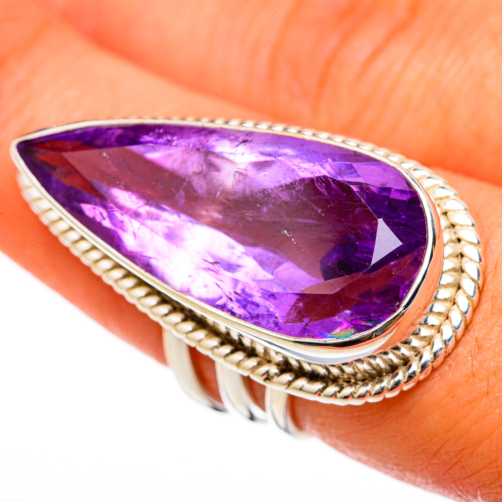 Amethyst Rings handcrafted by Anasilvercos - RING103481