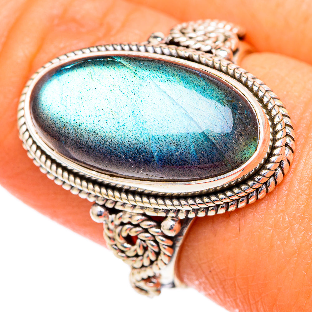 Labradorite Rings handcrafted by Anasilvercos - RING103484