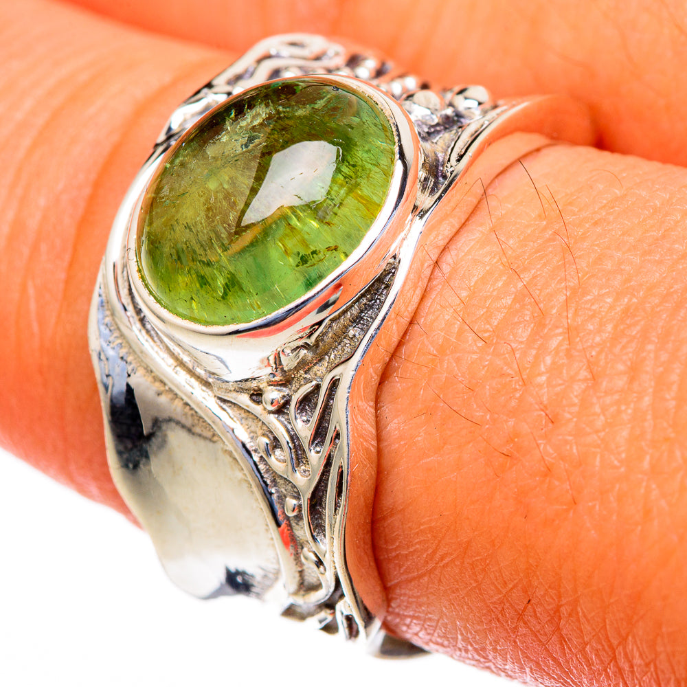 Peridot Rings handcrafted by Anasilvercos - RING103486