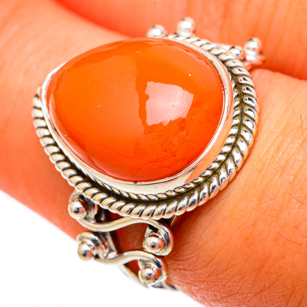 Carnelian Rings handcrafted by Anasilvercos - RING103491