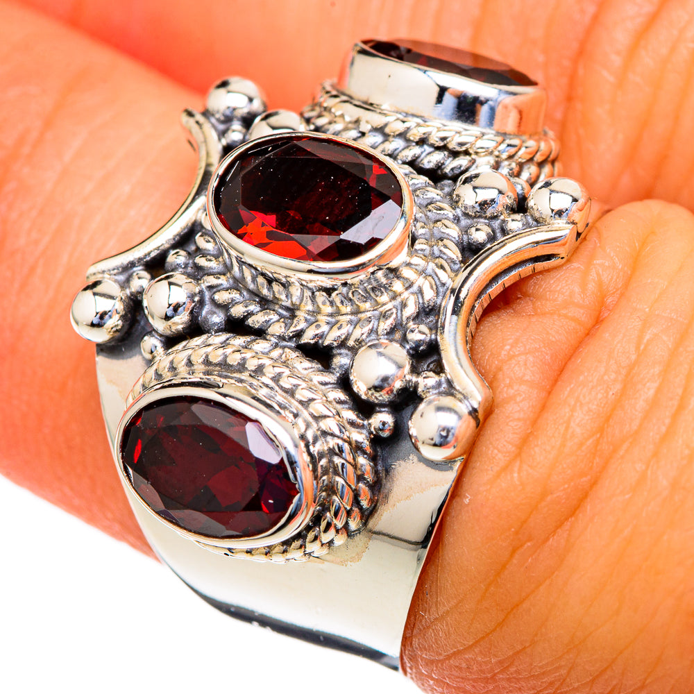 Garnet Rings handcrafted by Anasilvercos - RING103494