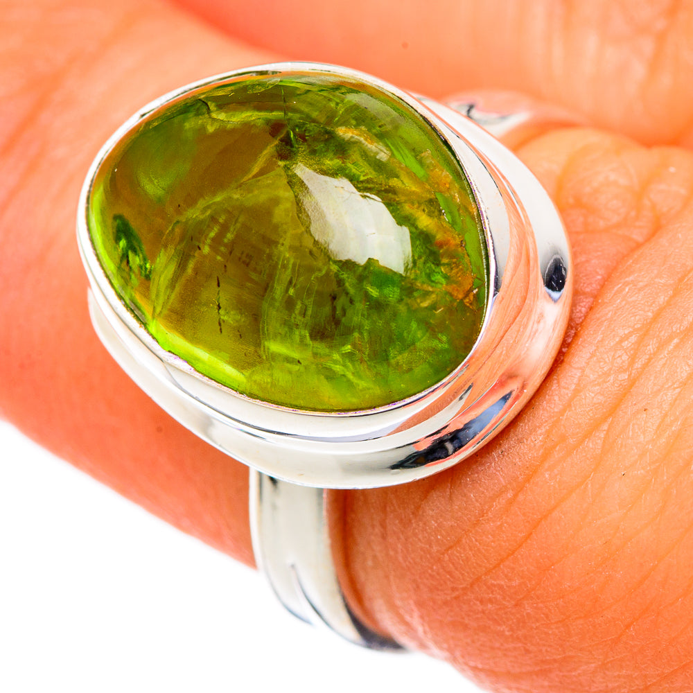 Peridot Rings handcrafted by Anasilvercos - RING103516
