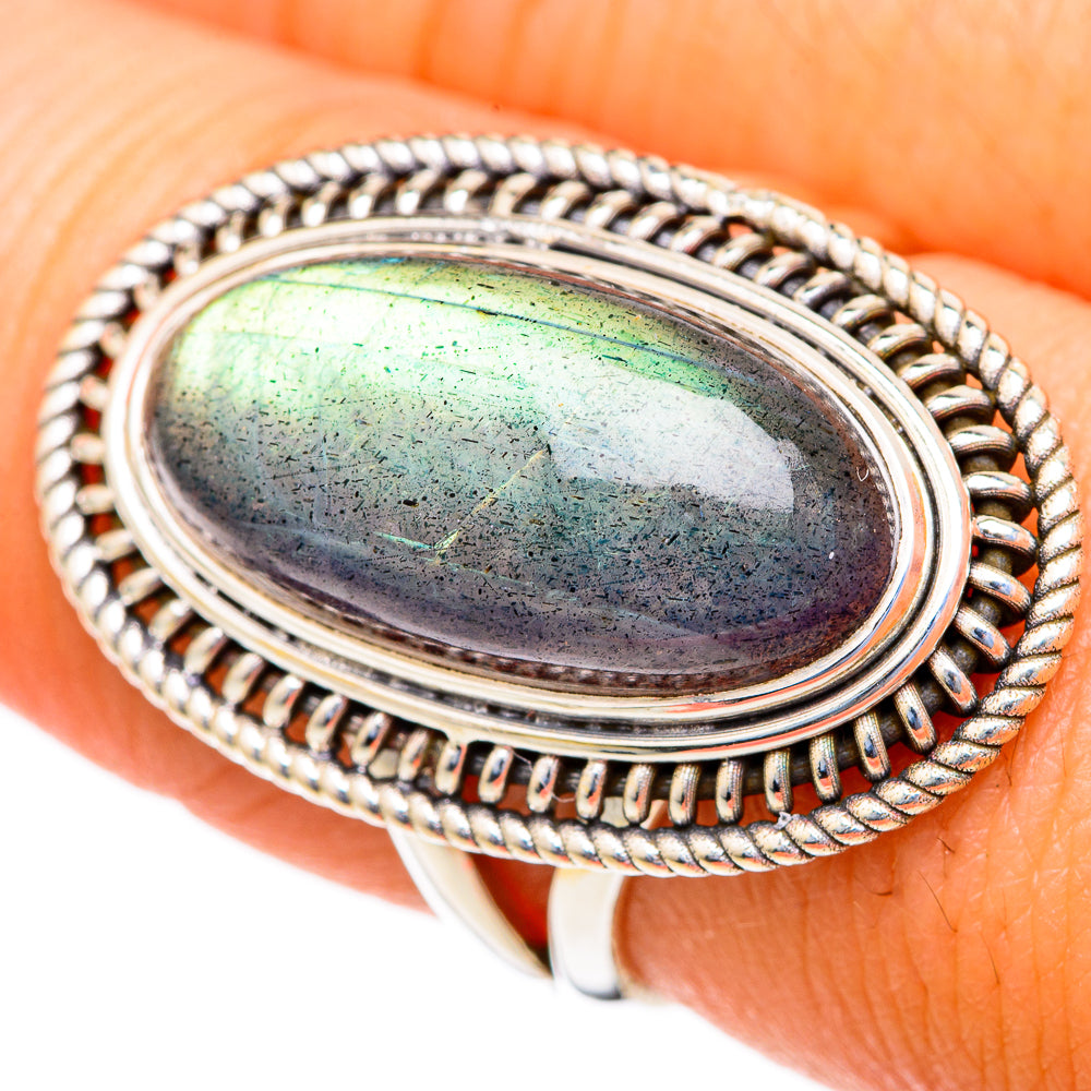 Labradorite Rings handcrafted by Anasilvercos - RING103517