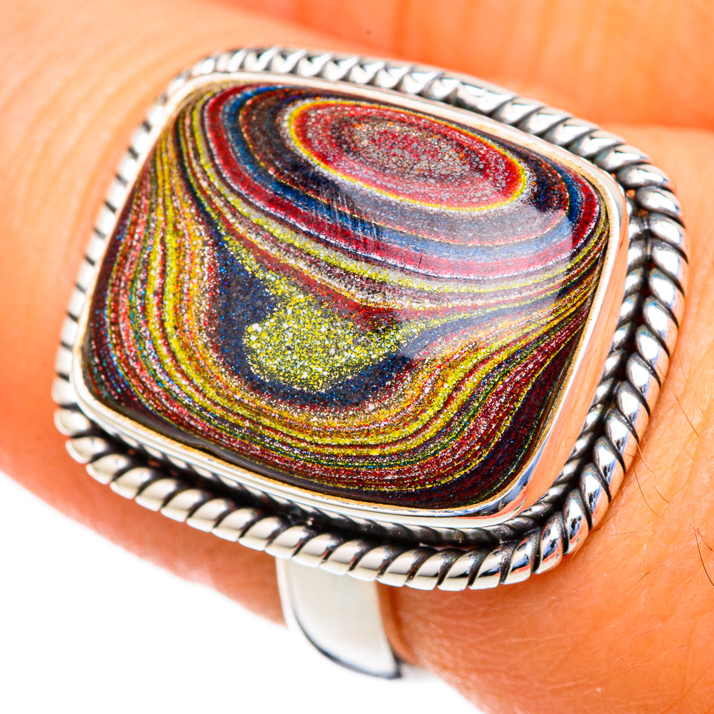 Bullseye Jasper Rings handcrafted by Anasilvercos - RING103518
