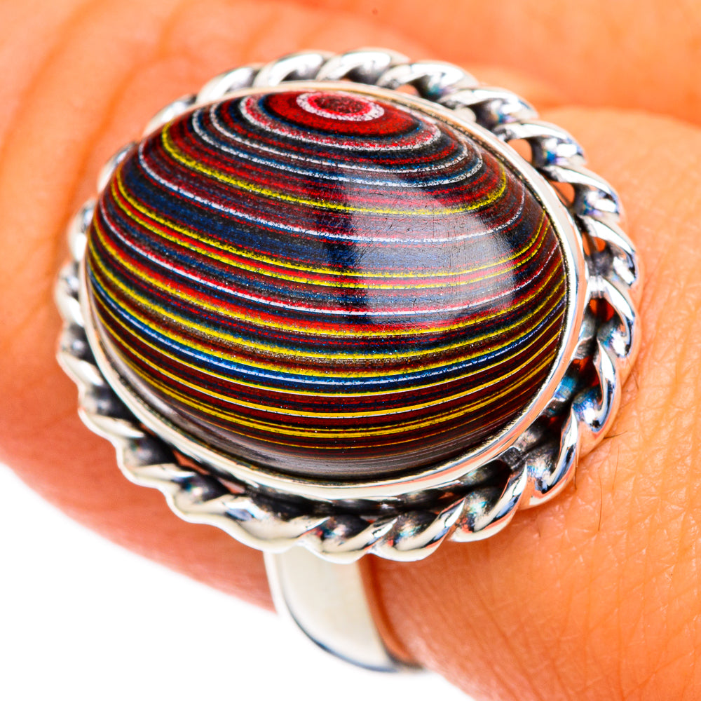 Bullseye Jasper Rings handcrafted by Anasilvercos - RING103519