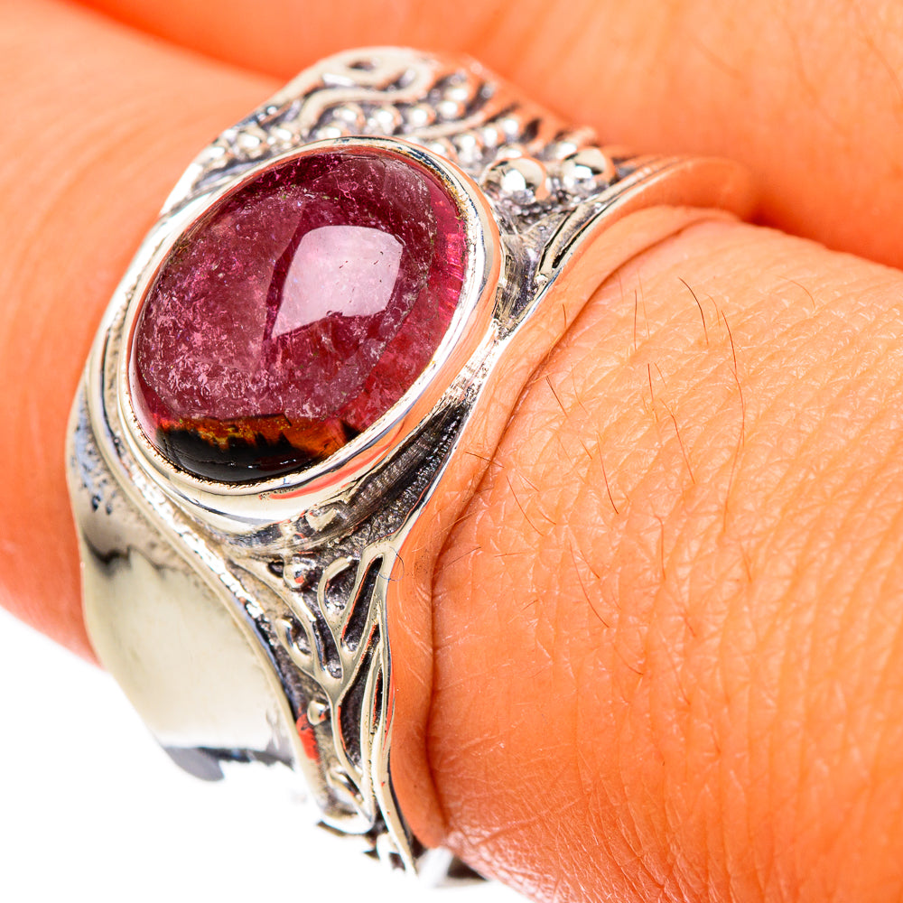 Pink Tourmaline Rings handcrafted by Anasilvercos - RING103523