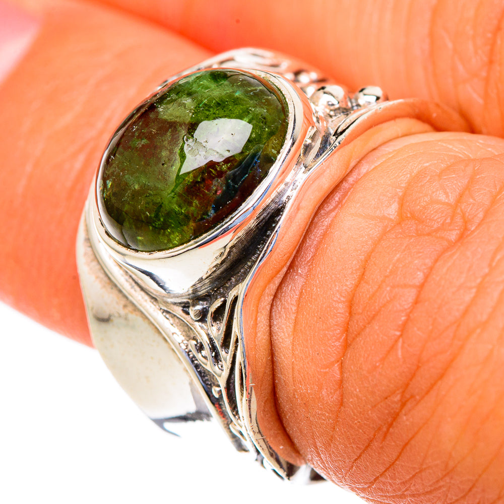 Peridot Rings handcrafted by Anasilvercos - RING103546