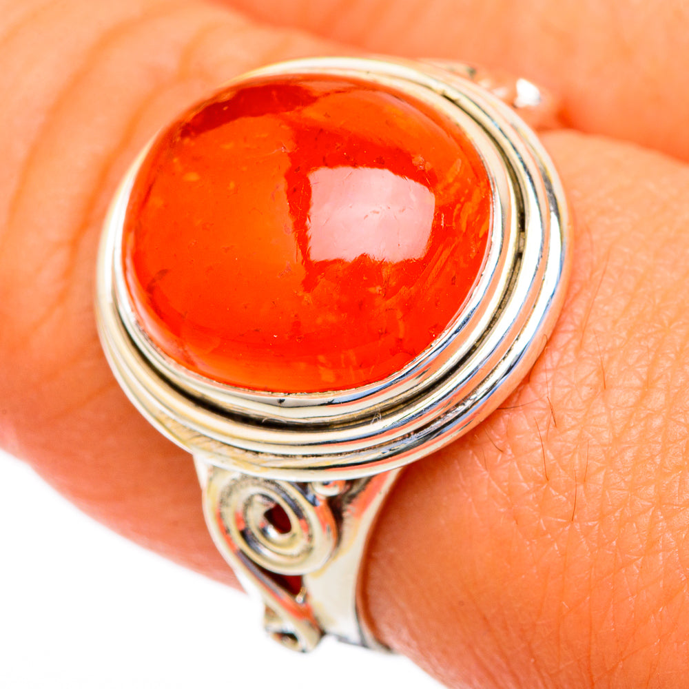 Carnelian Rings handcrafted by Anasilvercos - RING103551